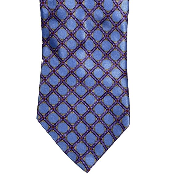 Stefano Ricci Luxury Collection Men's Silk Tie Light Blue Purple Easter Wedding - Picture 1 of 5